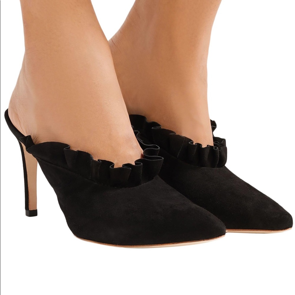 loeffler randall langley mule in black suede - Picture 2 of 15